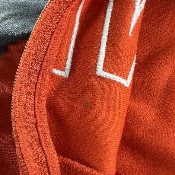 Nike Toddler Boys Full Zip Long Sleeve Jacket Size 4T Orange Grey Mock Neck - Picture 6 of 10